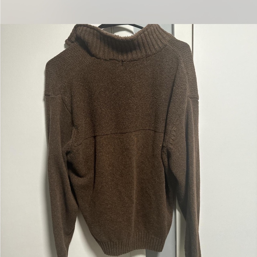 Oscar de la Renta Brown Turtleneck Sweater